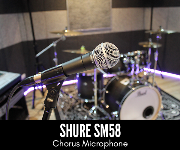 ห้องซ้อมดนตรี STUDIO Encrypt Chorus Microphone SHURE SM58