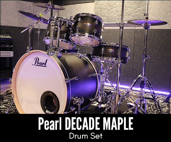 ห้องซ้อมดนตรี STUDIO Encrypt Drum Set Pearl Decade Maple
