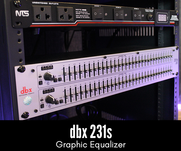 ห้องซ้อมดนตรี STUDIO Encrypt Graphic Equalizer dbx 231s